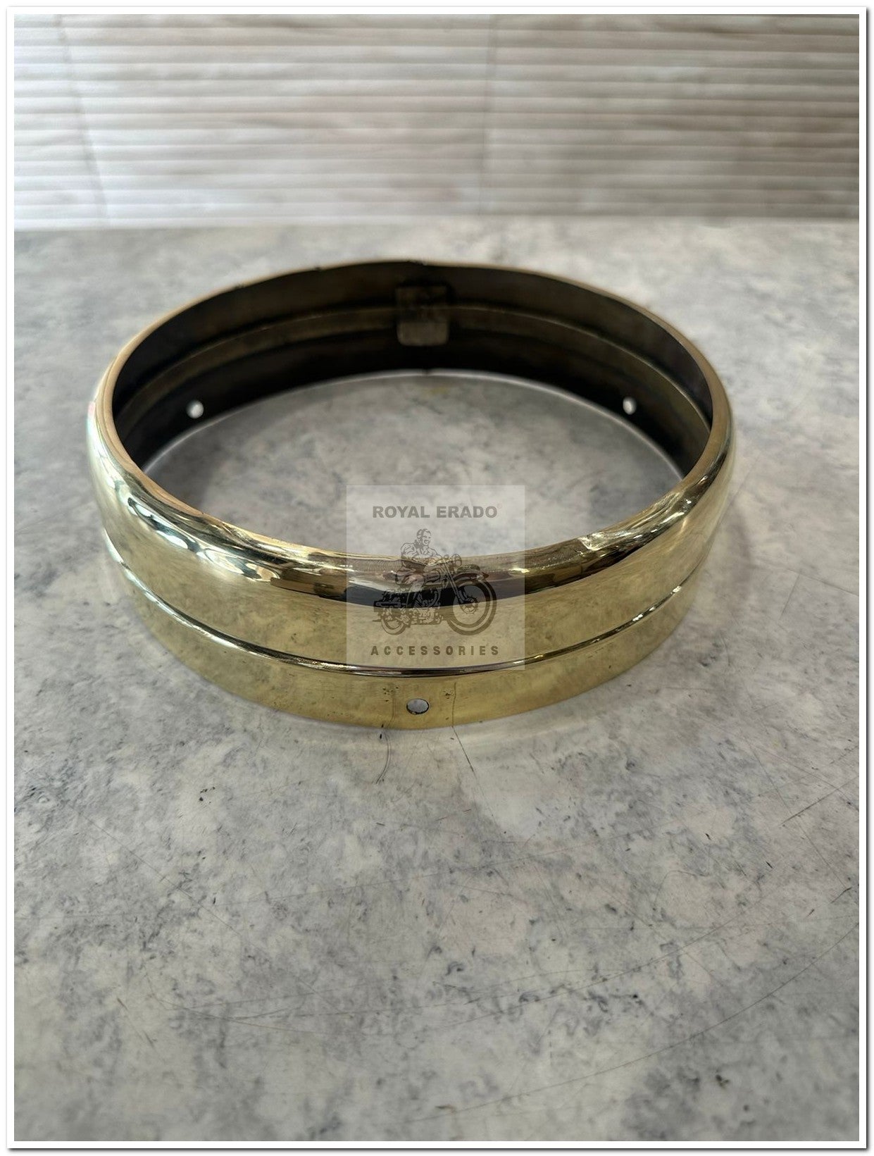 Royal enfield old model vintage g2 1962 bullet 350 standard electra brass head light ring