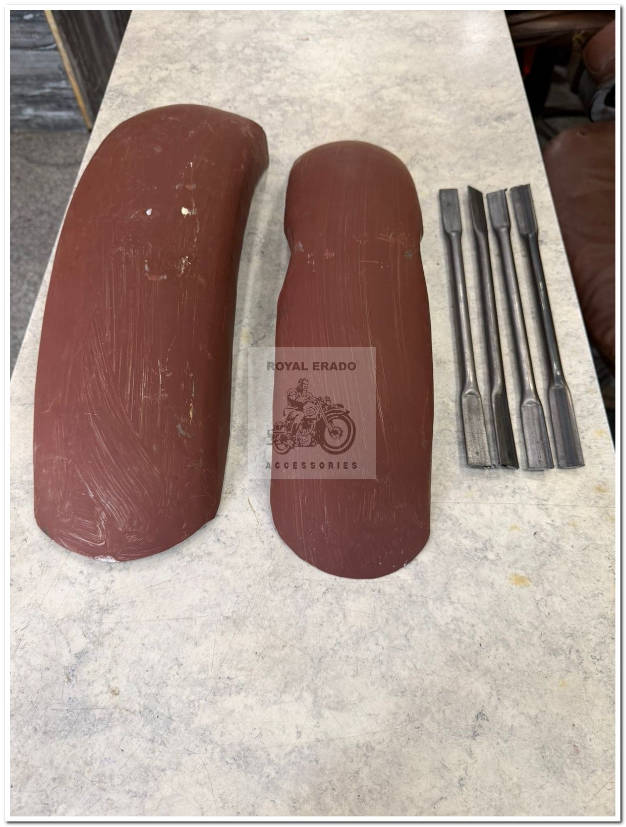 Royal enfield front and rear short mudguard for classic electra standard for Harley Davidson style bobber look