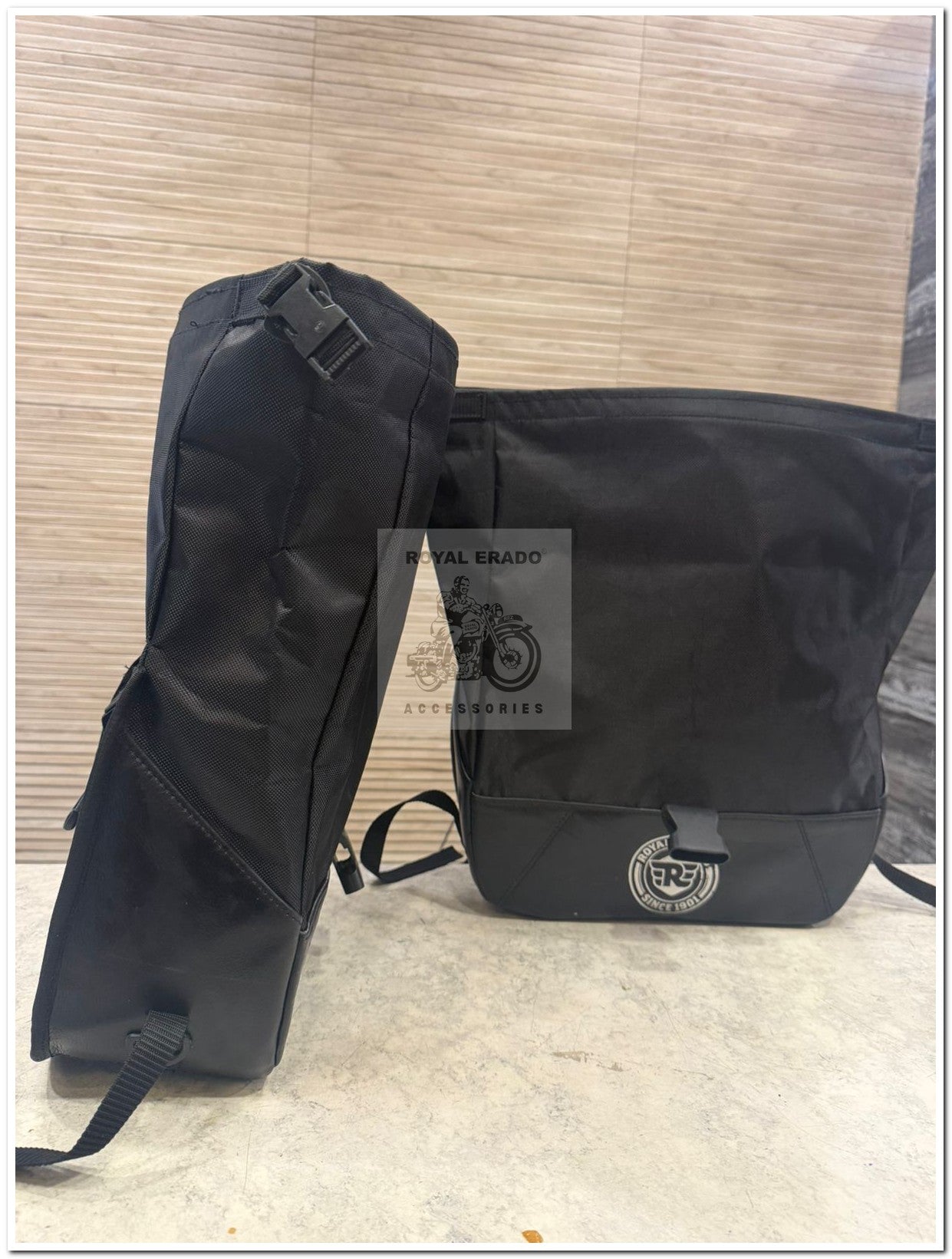 Royal enfield Interceptor and continental gt 650 side saddle bag touring bag 20 litters each
