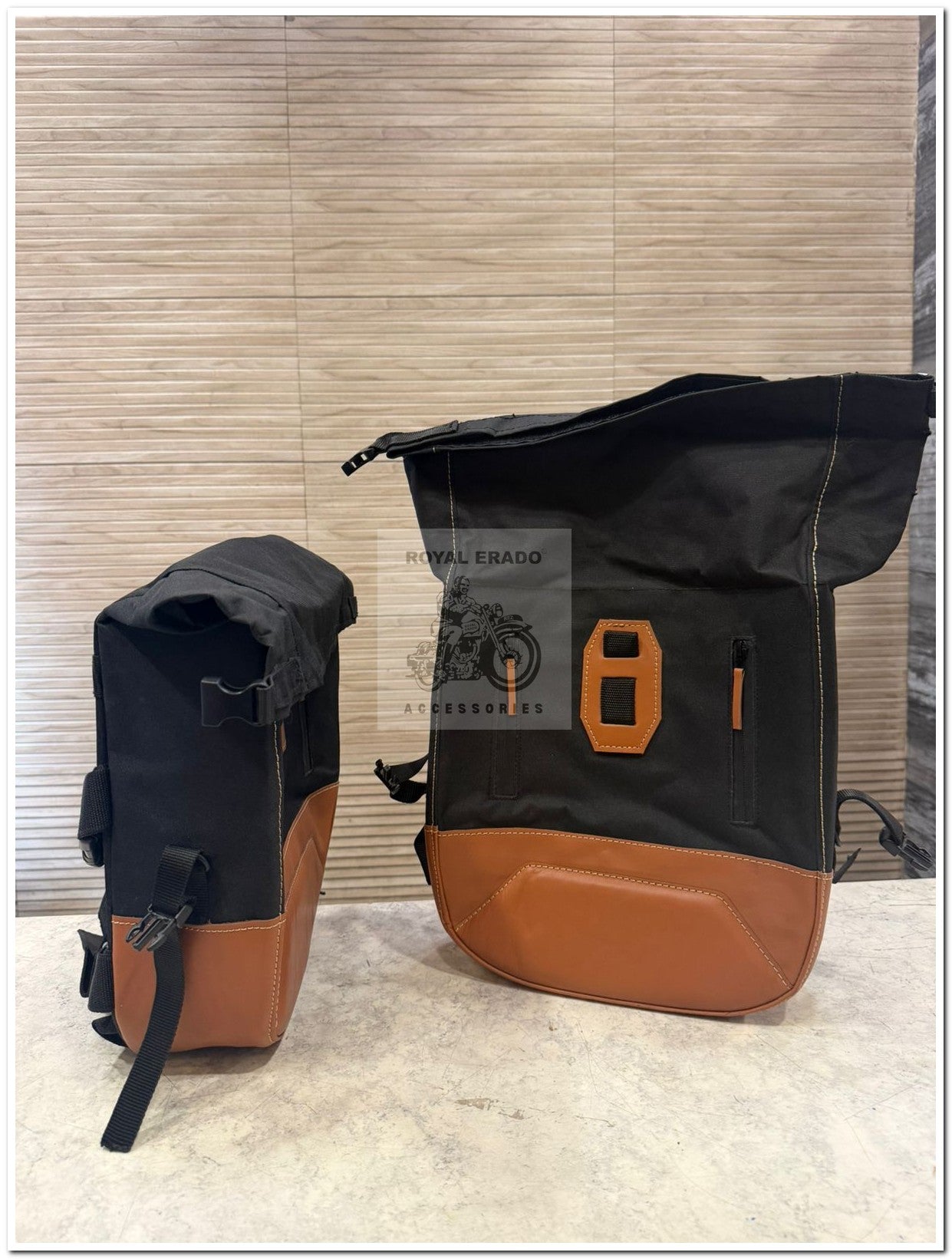 Royal enfield hunter 350 side saddle bag touring bag 20 litters each