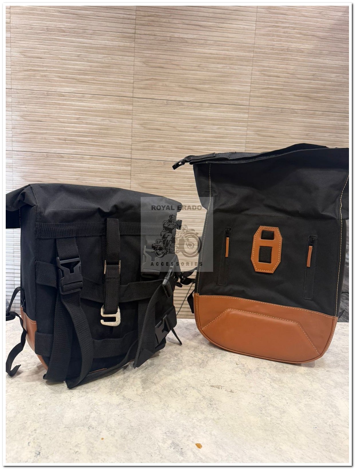 Royal enfield hunter 350 side saddle bag touring bag 20 litters each