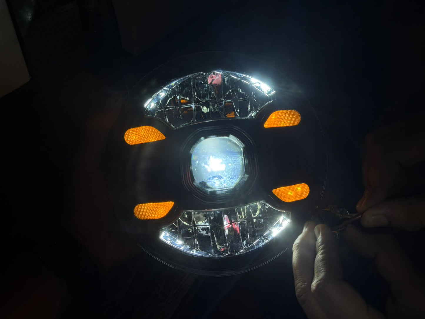 Royal Erado high power head light with projector and day maker for Reborn Classic Electra Standard Battalion New Standard Hunter 350 Meteor 350 Super Meteor 650 Interceptor 650 and Continental gt650