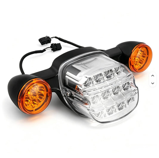 Rear Brake LED Tail Light Turn Signals ( Tail Light With Indicator ) Fit For Harley-davidson Low Rider, Road Glide, Fat Boy, Harley Street 750, Strret Rod, Super Meteor 650