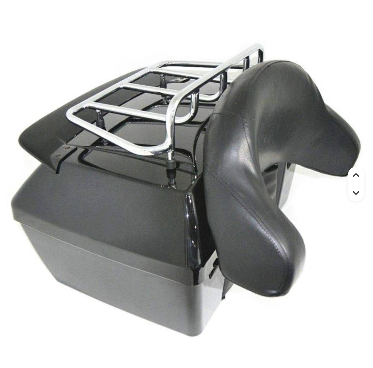 Harley-davidson-style 50l Motorcycle Top Box Trunk With Taillight, Universal Fit For Harley-davidson Low Rider, Street Glide, Road King,fat Boy, Harley Street 750