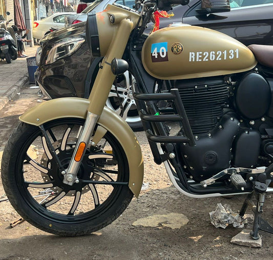 raceby / kingway  10 spoke original type alloy for Royal Enfield  reborn classic double disc and new standard battalion after 2022 model ( front 19” disc & rear disc 18” )