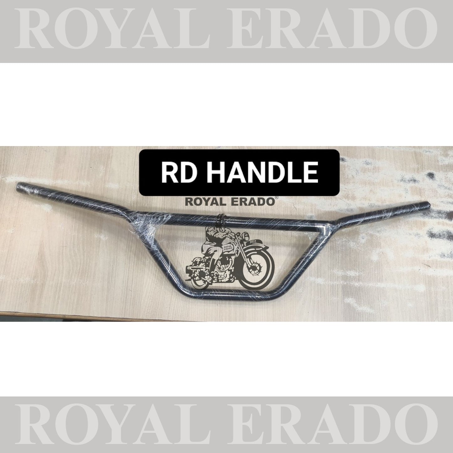 Royal Enfield Classic Electra Standard RD 350 handle bar with rod in black most comfortable handle bar