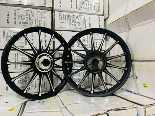 ROYAL ERADO 13 Spokes alloy wheel for thunderbird and classic double disc