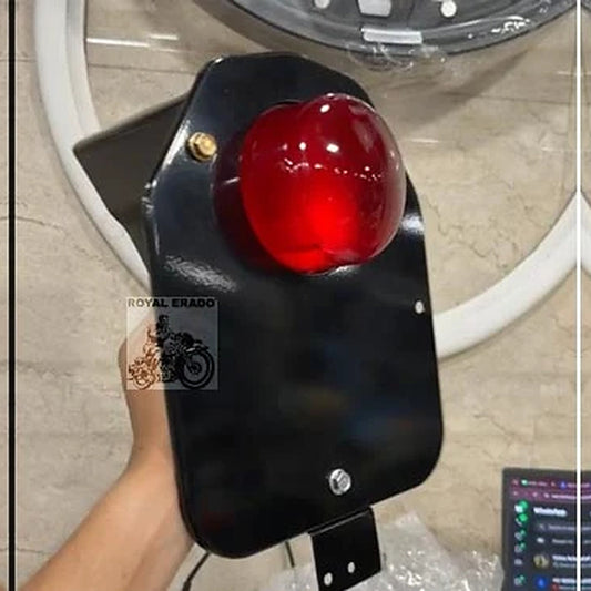 Royal Enfield Classic 350 / 500 Rear. Full Black Rear Number Plate Assembly With Tail Light