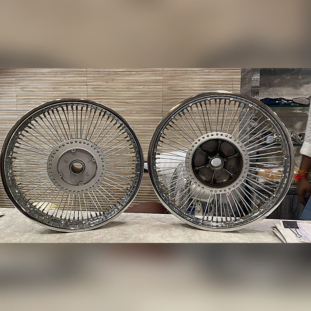 100 spoke wheel rim for royal enfield classic electra standard thunderbird.