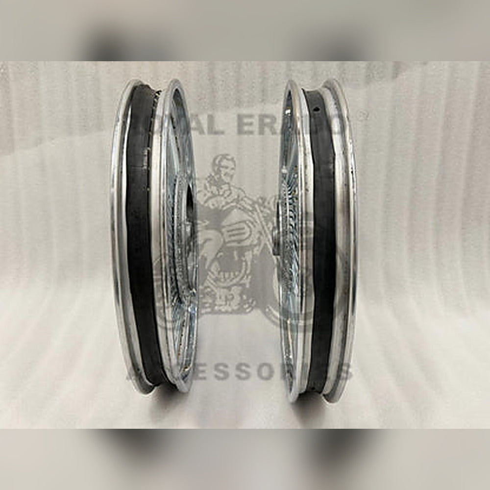 100 Spoke Multi-spoke Chrome Wheel Rim For Royal Enfield Classic Electra Standard Vintage G2 1962 Old Model Bullet 350