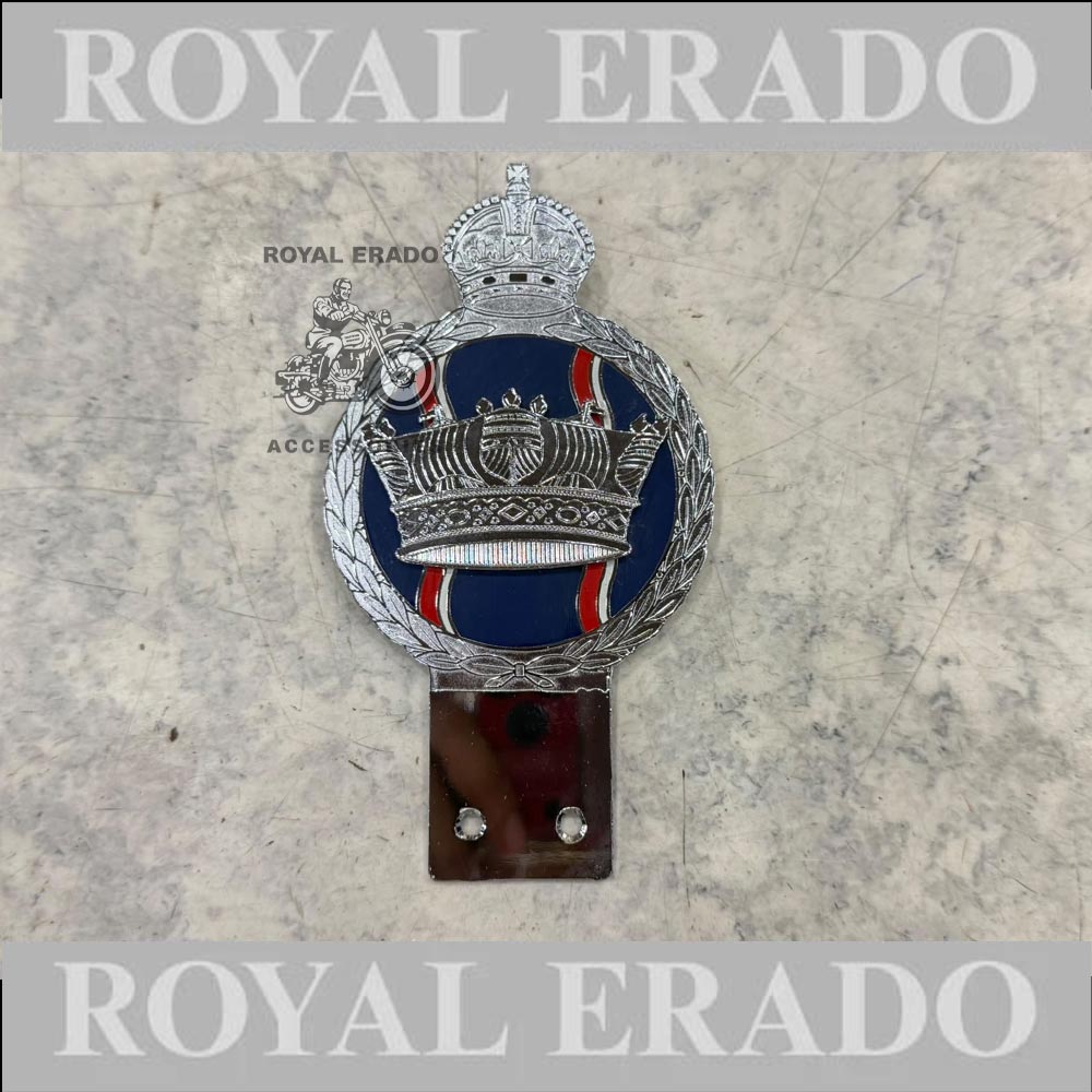 Royal Enfield King Crown Monogram England Badge Logo For Vintage G2 1962 Old Model Bullet 350 Classic Electra Standard Reborn Classic Battalion