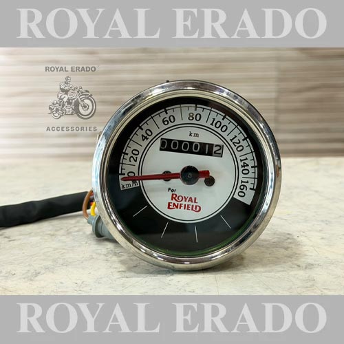 Speedometer Odometer Analogue Speedometer Bullet 350 black & white meter (Royal Enfield Classic 350, Classic 500, Classic Chrome, Classic Desert Storm) Analogue Speedometer (Royal Enfield Classic)