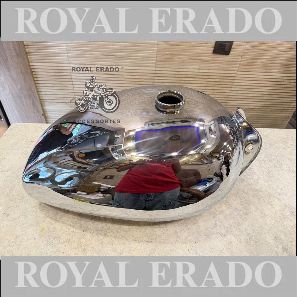 Royal Enfield Chrome Tank 14 Litres For  Vintage G2 1962 Old Model Bullet 350 Classic Electra Standard