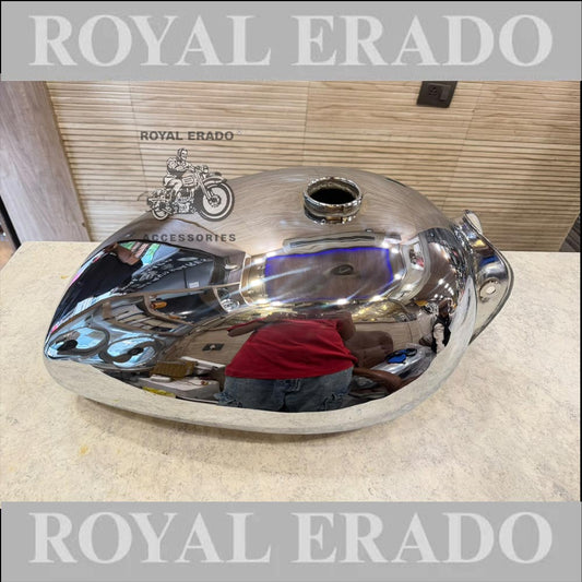 Royal Enfield Chrome Tank 14 Litres For  Vintage G2 1962 Old Model Bullet 350 Classic Electra Standard