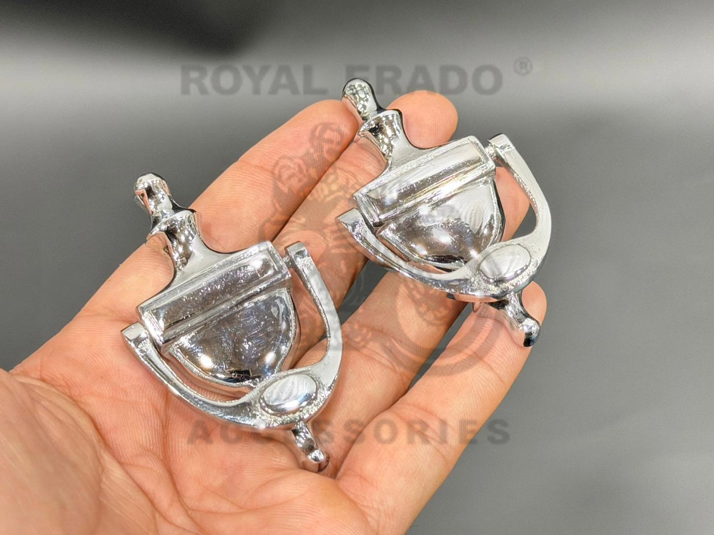 Brass Chromed Seat Buckle Set For Royal Enfield Vintage G2 1962 Old Model Bullet 350, Reborn Classic, Electra Standard, Battalion, Shortgun 650, Hunter 350, Meteor 350, Super Meteor 650 Classic 650 Twin Jawa Yezdi