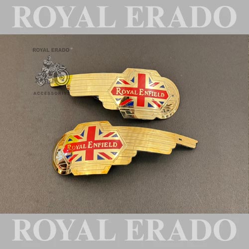 British England tank monogram in brass for vintage G2 1962 old model Royal Enfield classic, Electra, standard reborn classic, new standard battalion