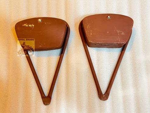 Vintage 1962 Old G2 Style Rear Stay Toolbox For Royal Enfield Classic Electra Standard