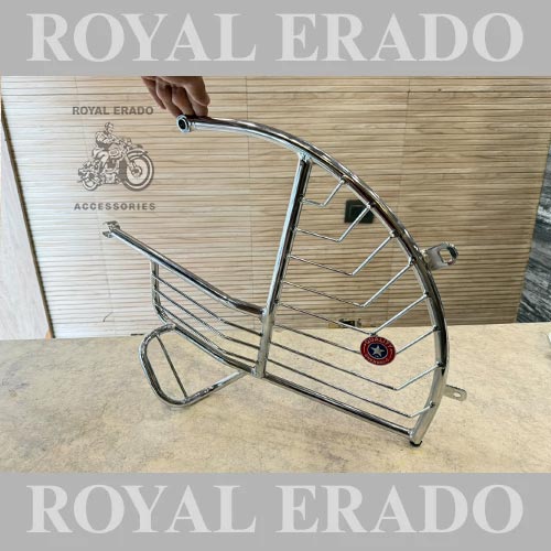 Rear Stay Saree Guard, Left Hand For Royal Enfield Old Model Vintage G2 1962 Model Mudguard And Electra ( Can Be Fitted In Classic With Minor Alterations)