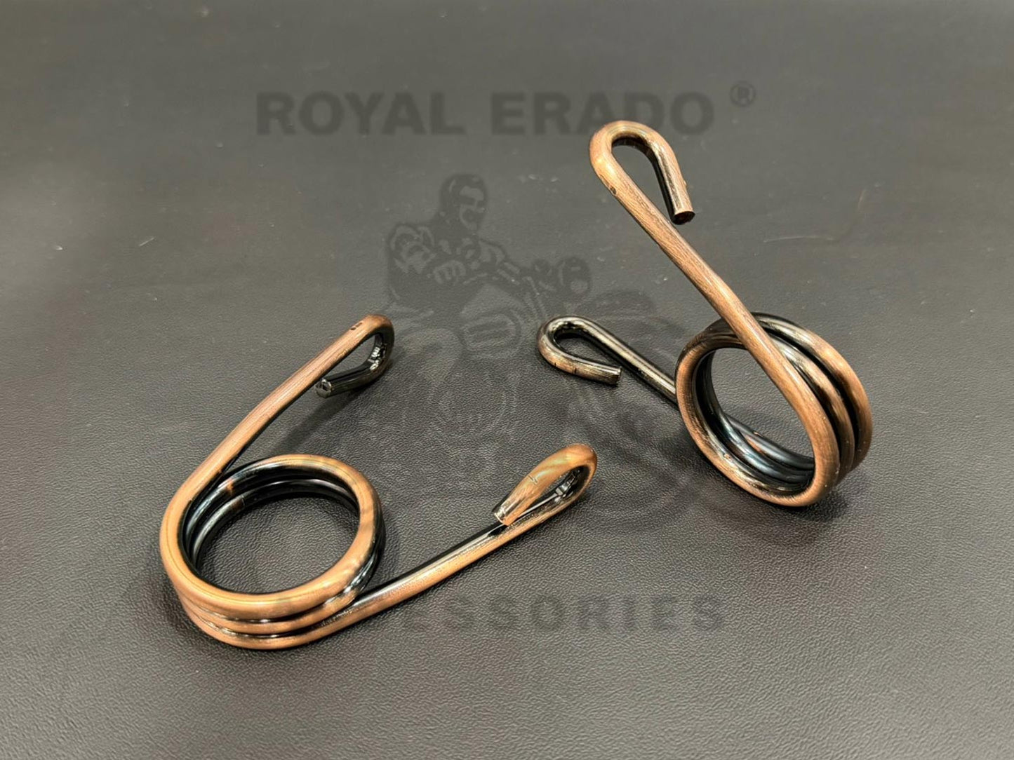 Solo Front Seat Spring 3" Scissor Style Antique Brass-coated For Royal Enfield Vintage G2 1962 Old Model Bullet 350 (Kabir Singh Arjun Ready Front Seat) Harley Chopper Bobber