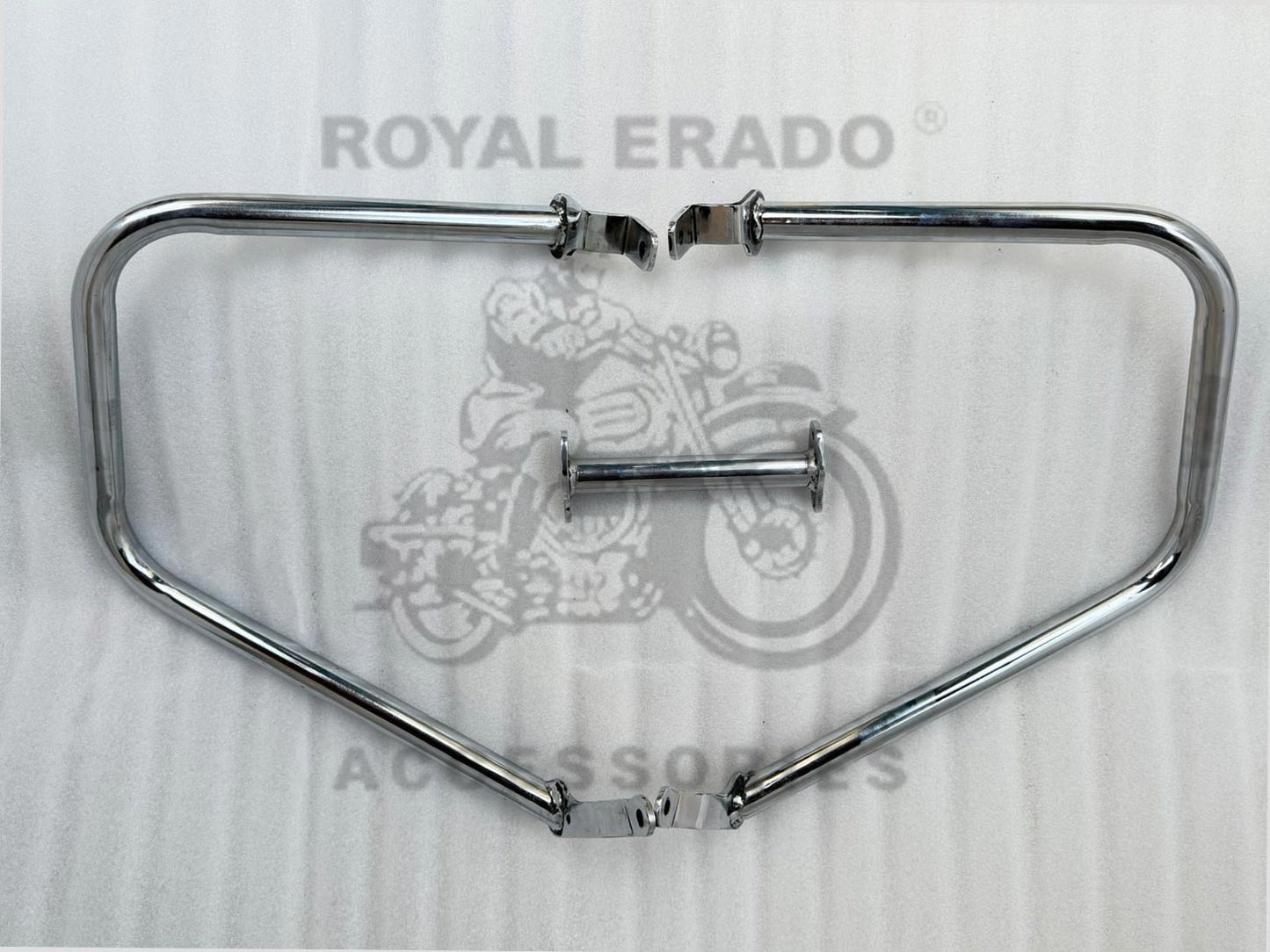 Super Meteor 650 Crash Guard In Chrome Can Attach To The Lower Fairing Of A Harley-davidson-style