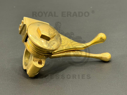 7/8" Double Choke Lever For Bsa Royal Enfield Norton Triumph Ariel Ajs Vintage Bikes Brass (Dual Air Magneto Lever)