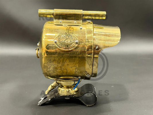 Brass Fog Light With Cap 'Lucas' Written For Retro Look For Royal Enfield Vintage G2 1962 Old Model Bullet 350 Classic Electra Standard Reborn Classic Battalion