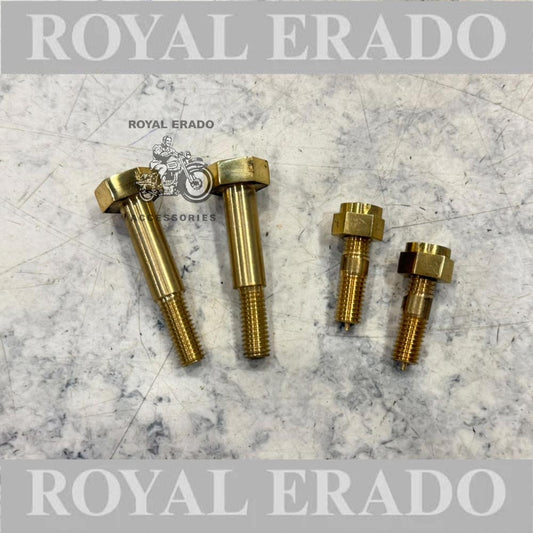 Royal Enfield Classic Electra Standard Uce Model Bs-3 Bs-4 Handle Clamp Bolt In Brass After 2012 To 2019 Model