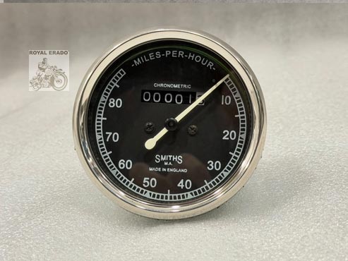 Replica Smith Speedometer Meter 80 Miles, Vintage G2 1962 Old Bullet 350 Meter For Royal Enfield Classic Electra Standard