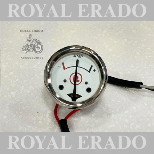 Royal Enfield Classic Electra Standard Amp Meter Ammeter In White Colour