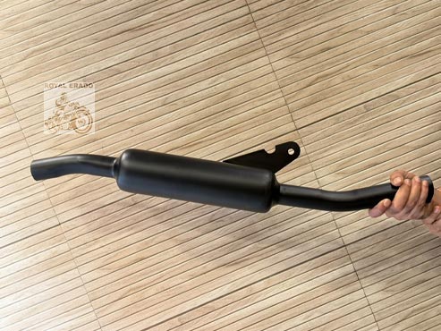 Royal Enfield Classic Electra Standard Black Upswept Angular Silencer With Filter
