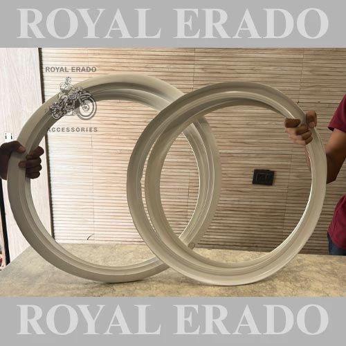 White Wall For Royal Enfield Electra Standard Vintage G2 1962 Old Model Vullet 350 Front 19" And Rear 19" (4 Pieces)