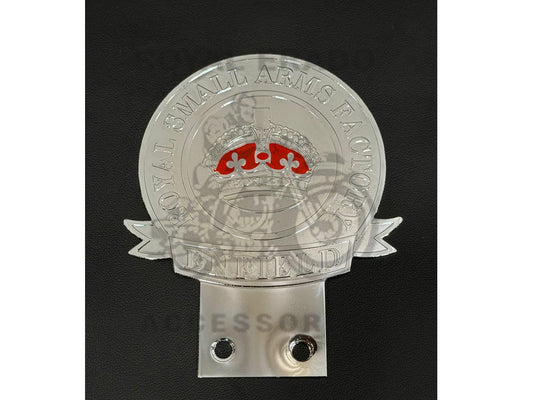 Retro-style Royal Enfield Vintage G2 1962 Old Model Bullet 350 Crown British England Monogram Lion Badge For Classic Electra Standard Battalion Reborn Can Be Fitted At The Front Shocker Token Holder / Air Filter Box Battery Cover