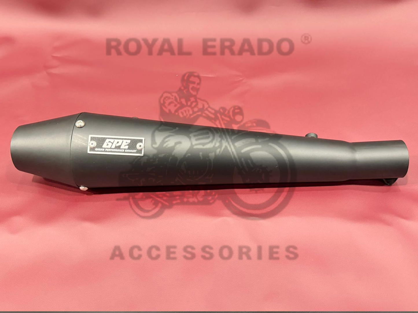 Harley Bobber Style Exhaust Silencer With BASE Sound For Royal Enfield Classic Electra Standard Reborn Classic Battalion Standard