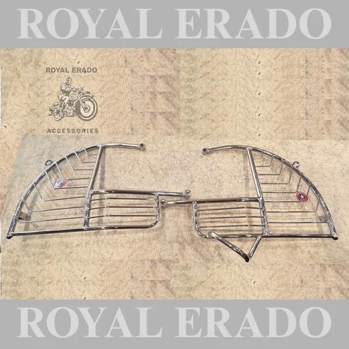 Rear Stay Saree Guard, Left Hand And Right Hand For Royal Enfield Old Model Vintage G2 1962 Model Mudguard And Electra ( Can Be Fitted In Classic With Minor Alterations )