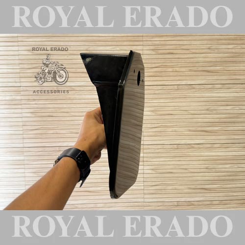Royal Enfield Old Model Vintage G2 1962 Bullet 350 Number Plate Black With Small Bracket In Black For Classic Electra And Standard