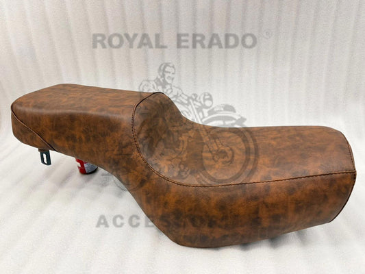 Rustic brown colour, comfortable seat for Royal Enfield Classic Electra Standard Vintage G2 1962 old model Bullet 350