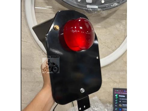 Royal Enfield Classic 350 / 500 Rear. Full Black Rear Number Plate Assembly With Tail Light