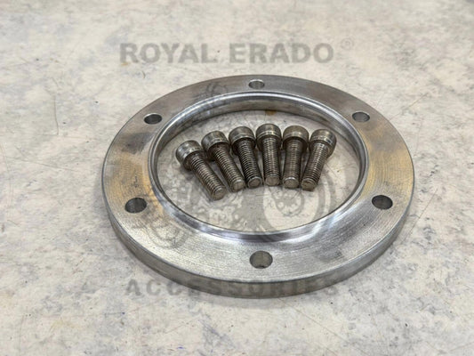 Royal Enfield Classic Double Disc & Thunderbird Sprocket Extender Bracket Coupling To Install Broad Tyre 140 To 150 Number For Harley Style Bobber Chopper Look