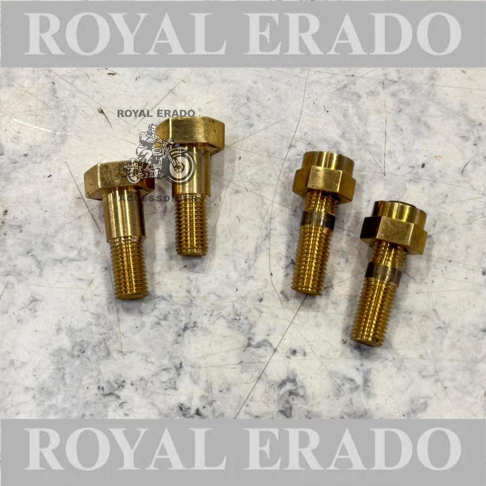 Royal Enfield Vintage G2 1962 Old Model Bullet 350 Electra Standard Cast Iron Engine CI Engine Model Handle Clamp Bolt In Brass After 1962 To 2000 Model