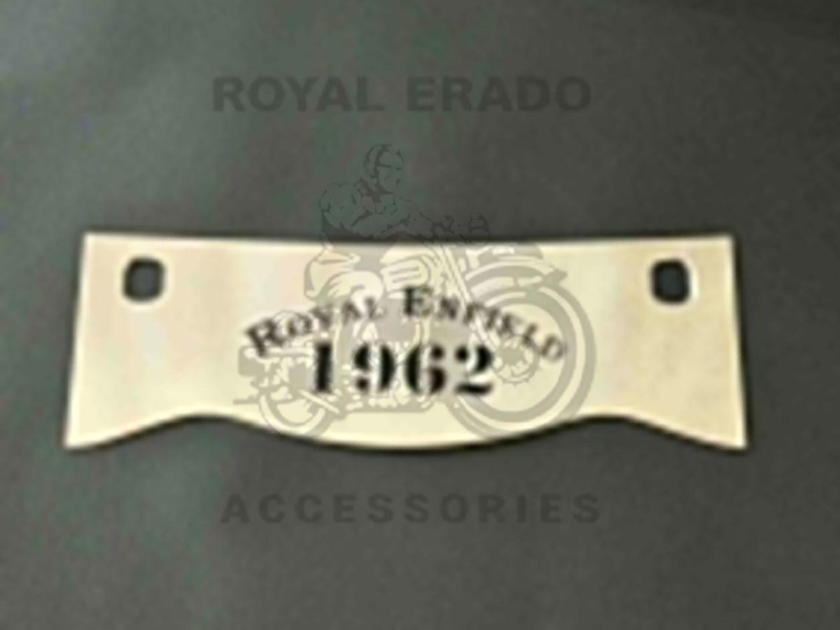 Vintage G2 1962 Old Model Standard Bullet 350 Royal Enfield 1962 Written Crown Plate Number Plate