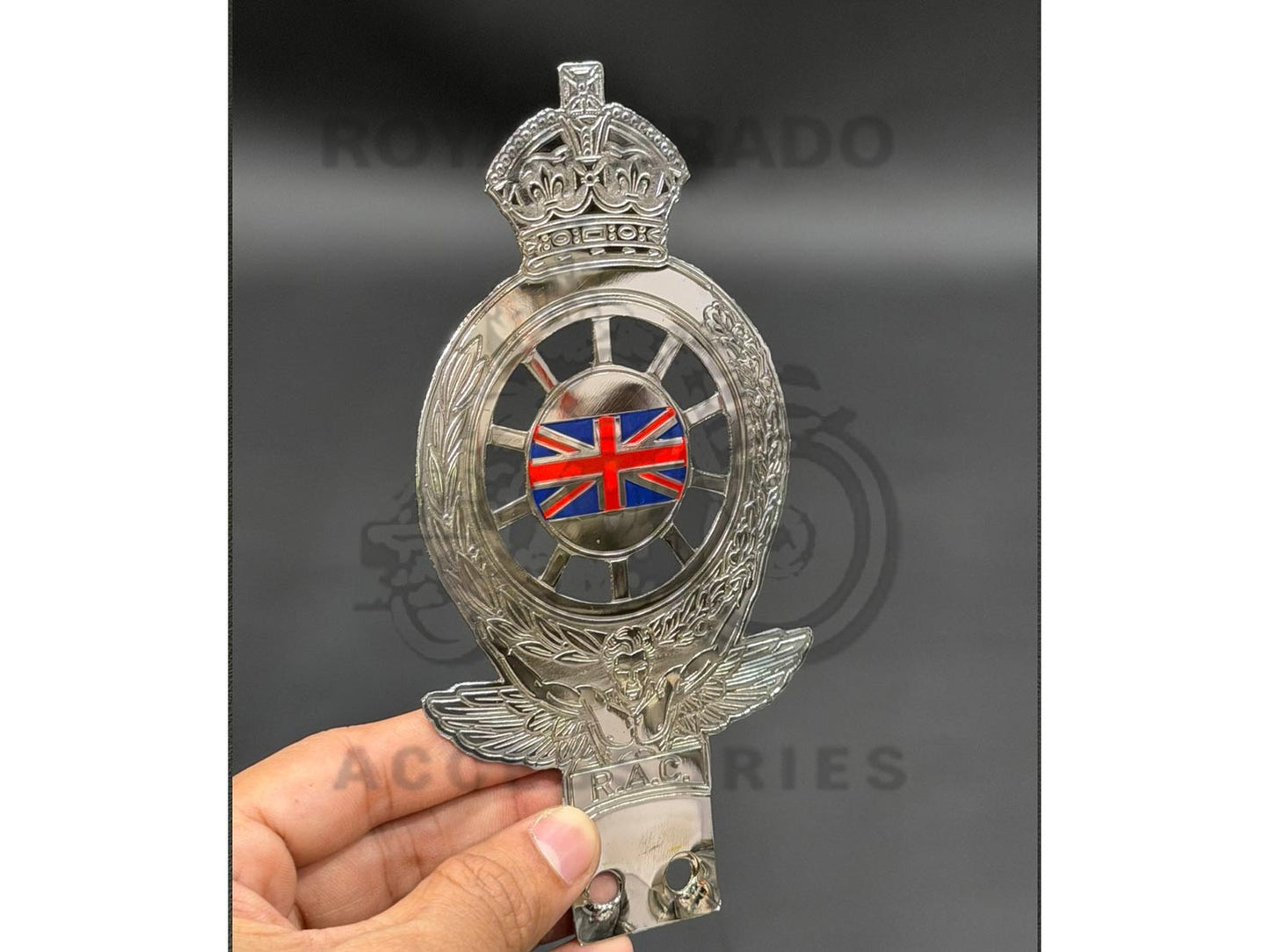 Retro-style Royal Enfield Vintage G2 1962 Old Model Bullet 350 Crown British England Monogram For Classic Electra Standard Battalion Reborn Can Be Fitted At The Front Shocker Token Holder / Air Filter Box Battery Cover