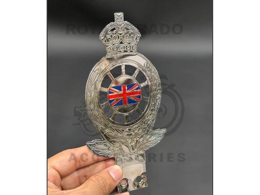Retro-style Royal Enfield Vintage G2 1962 Old Model Bullet 350 Crown British England Monogram For Classic Electra Standard Battalion Reborn Can Be Fitted At The Front Shocker Token Holder / Air Filter Box Battery Cover