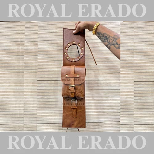 Vintage G2 1962 Old Model Bullet 350 Arjun Reddy Kabir Singh Leather Tank Cover (Tank Bag / Tank Tidy) In Brown For Royal Enfield Classic Electra Standard Reborn Classic, New Standard Battalion, And Continental Gt 650