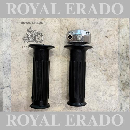 Rajdoot 175 And Other Vintage Bikes, Royal Enfield 1962 Old Model Bullet 350 Standard Electra Twist Throttle With Grip For 7/8" Handlebar