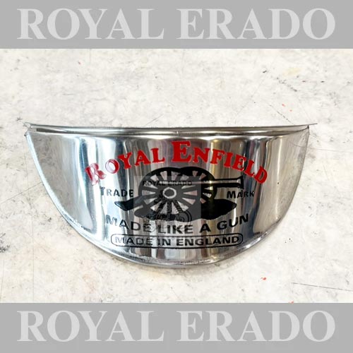 Head Light Cap Shade In Chrome With Made Like A Gun Logo For Classic Electra , Standard , Vintage G2 1962 Old Model Bullet 350