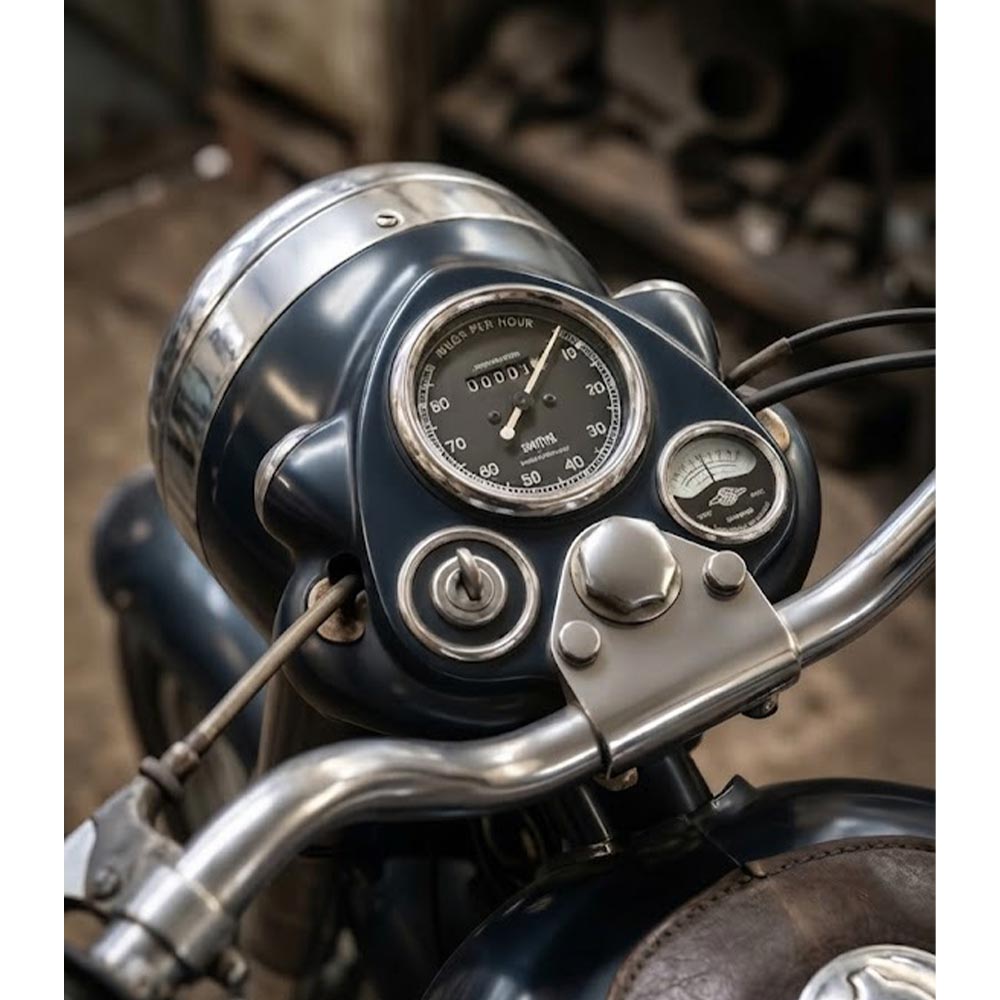 Replica Smith Speedometer Meter 80 Miles, Vintage G2 1962 Old Bullet 350 Meter For Royal Enfield Classic Electra Standard