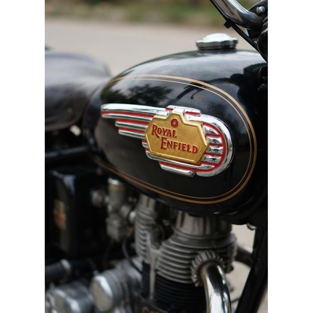 Royal Enfield Standard Vintage G2 1962 Old Model Bullet 350 Tank Monogram In Chrome
