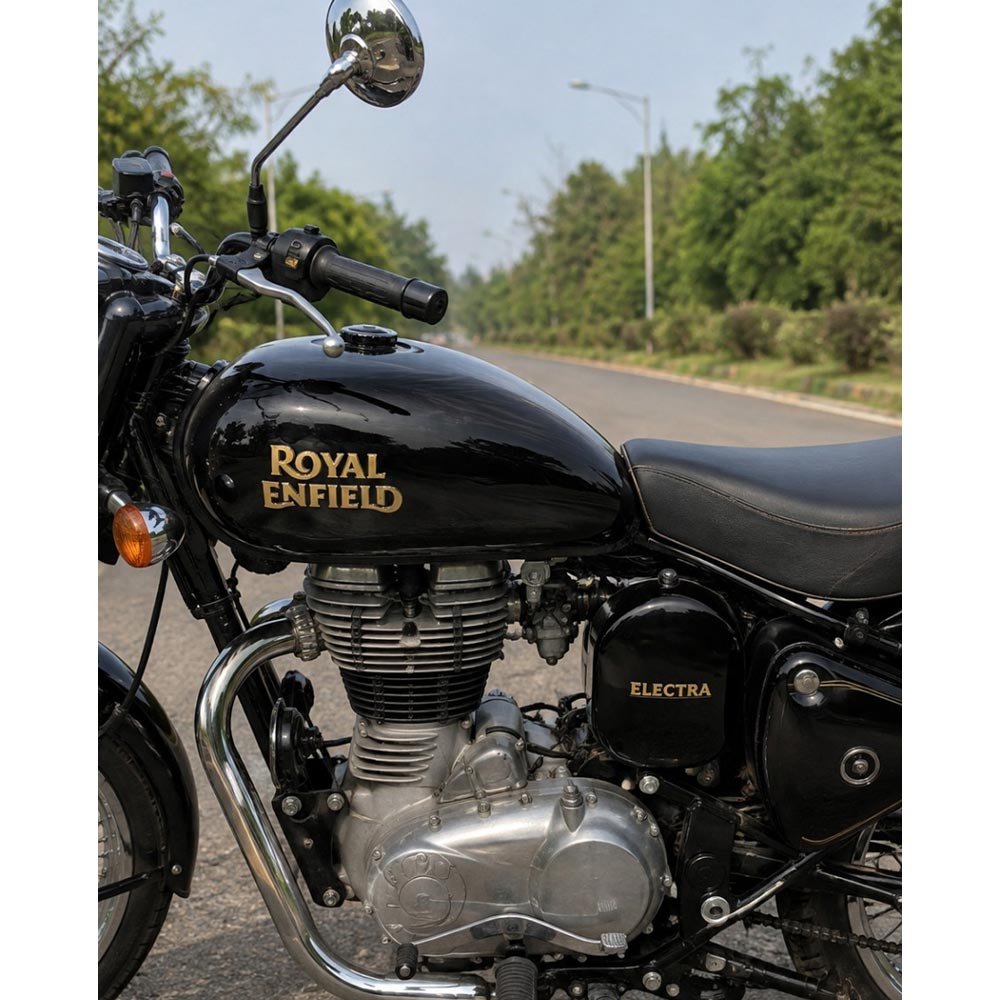 Royal Enfield Electra Black Tank Magic Black For Royal Enfield Bs-3, Bs-4 After 2014 Model