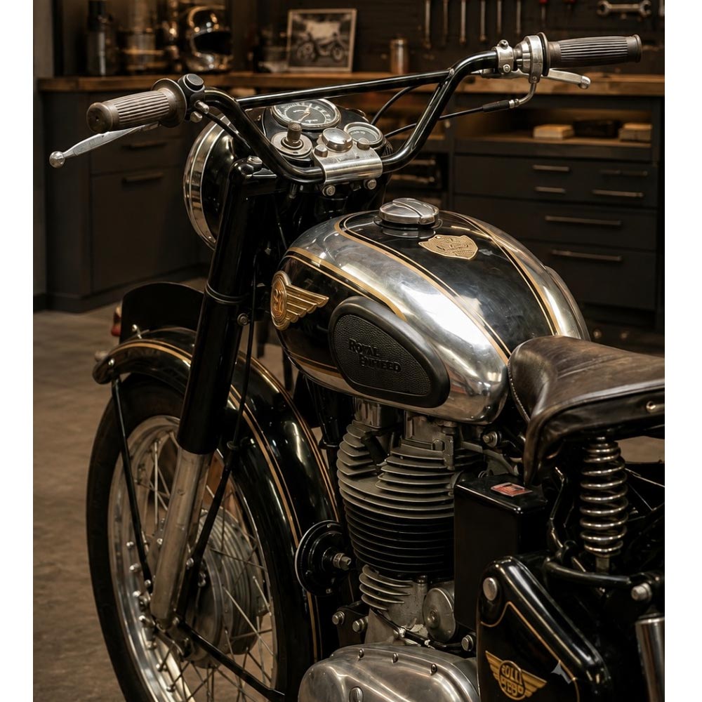 Rd 350-style Handlebar For Royal Enfield Classic Electra Standard Vintage G2 1962 Old Model Bullet 350