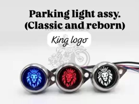 Parking Light Pilot Lamp With King Lion Logo For Royal Enfield Classic Electra Standard Reborn Classic Battalion Standard